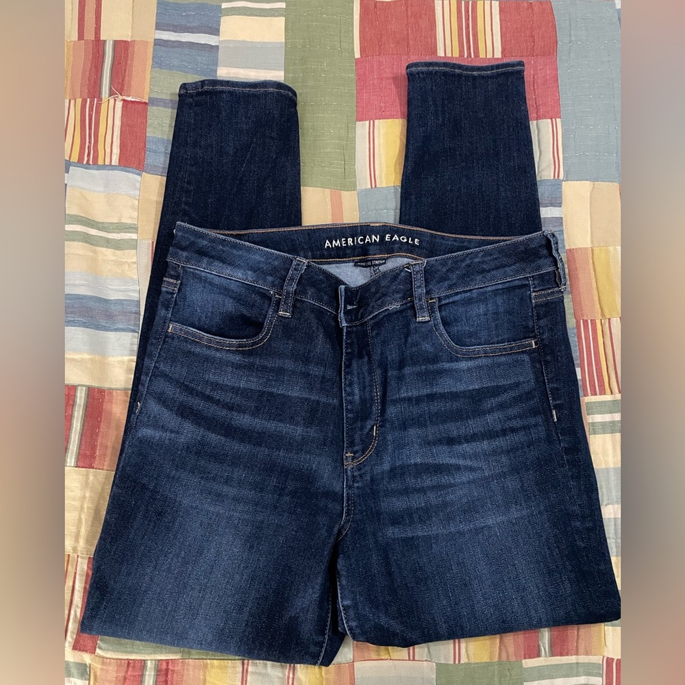 American Eagle Outfitters Dark Blue Jeggings - like new